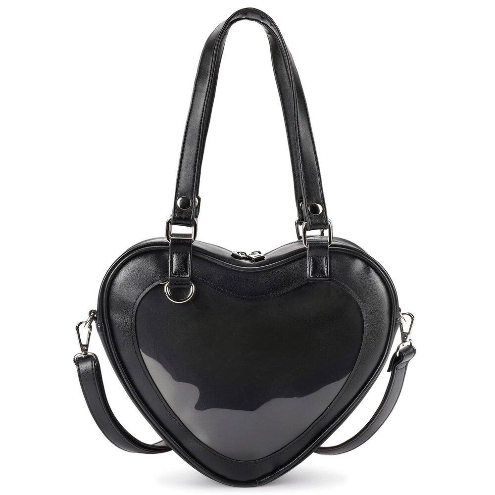 3776 Ita Bag Crossbody Heart Shaped Purse For Anime Pins Display